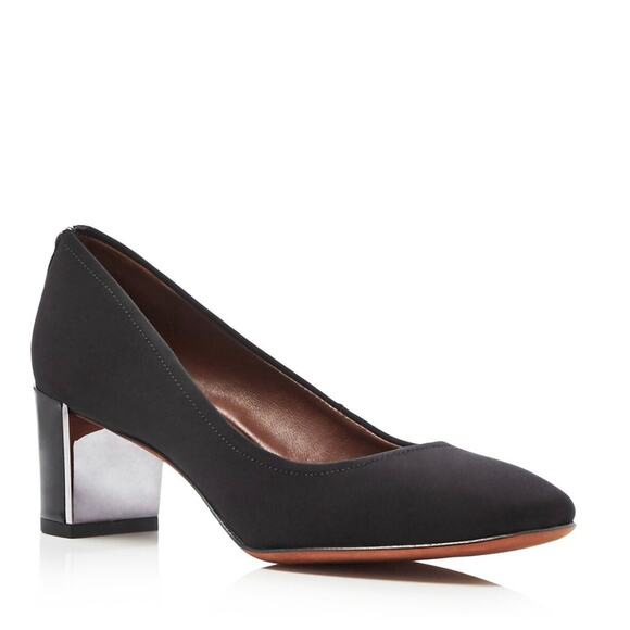 DONALD PLINER Corin Mid Block Heel Black Pump Women’s Size 7 (37.5) - Picture 1 of 10